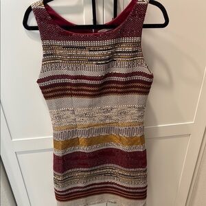 Paper Crown Striped Multicolor Sleeveless Dress sz s